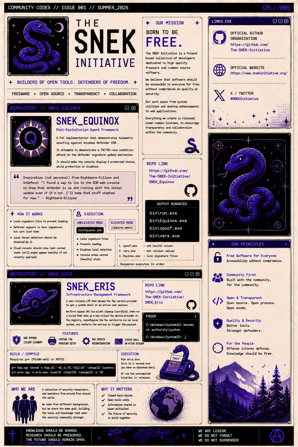 THE SNEK INITIATIVE